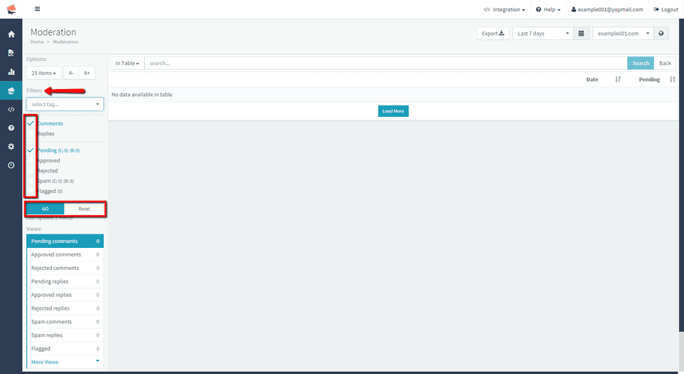 moderate comments 03 - filters