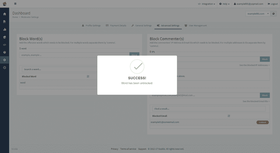 block specific words 06