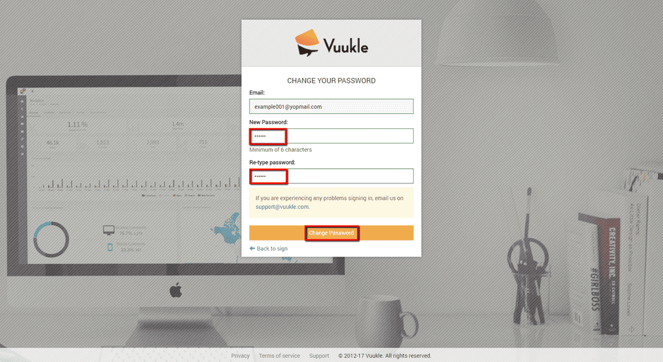 recover Vuukle login password 05