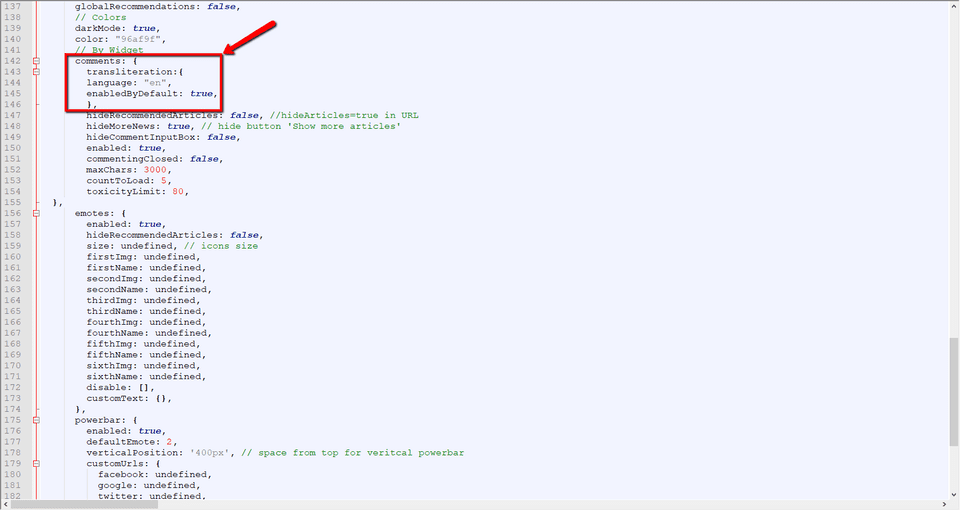 enable transliteration with js 06