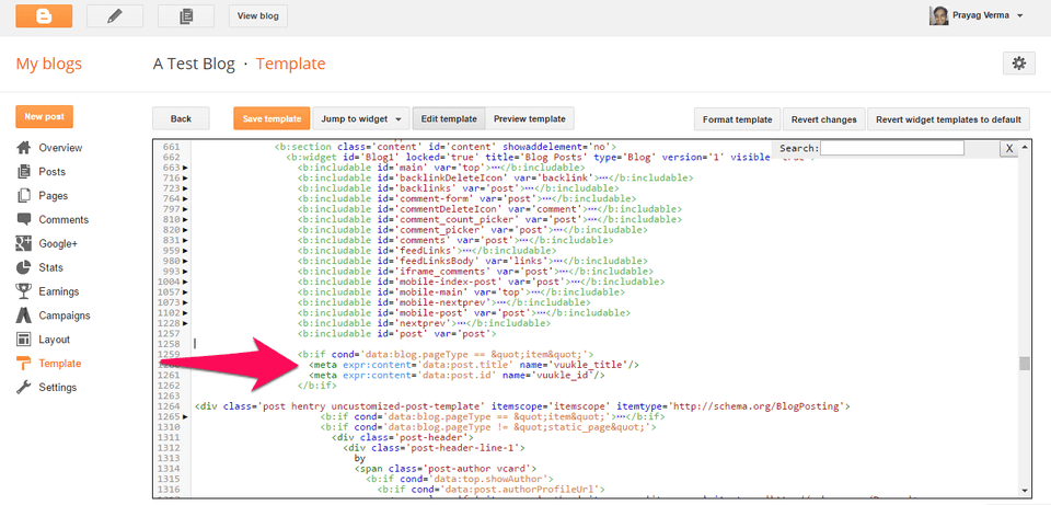 Install Vuukle on a Blogger blog 06