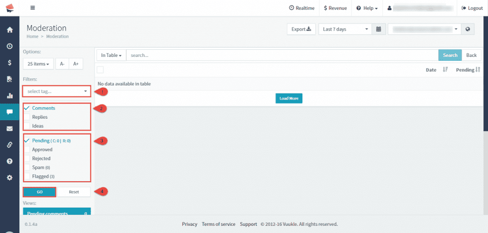 filter comments by category or tags 0