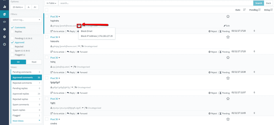 moderate comments 07 - block